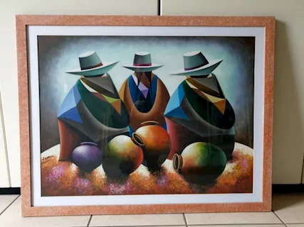 Quadro - Dipinto olio su tela origine Equador