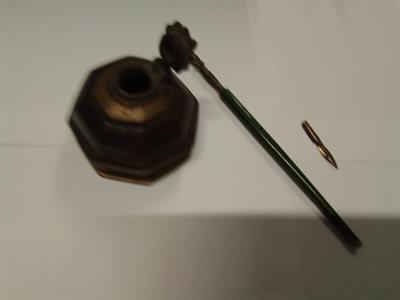 Calamaio in Ottone (vintage) anni 30
