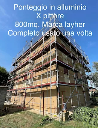 Ponteggio x pittore 800mq.
