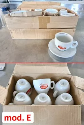 Set tazzina e piattino per caffè usato e non, mod. D, mai usate - Foto 5