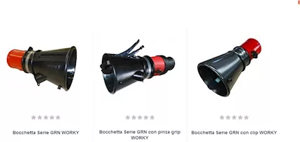 Bocchette per Tubi Aspirafumi Officina, Centri Revisioni, marca WORKY - Foto 2