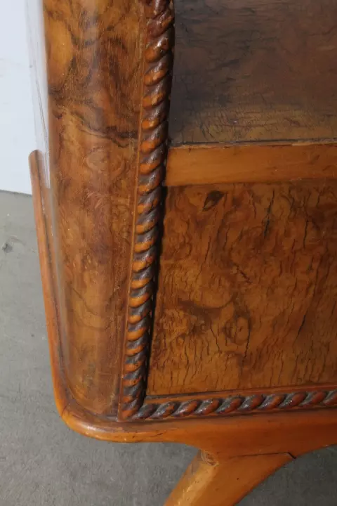 Antica Coppia comodini 1945 art deco noce. Milano . Top, in legno - Foto 11