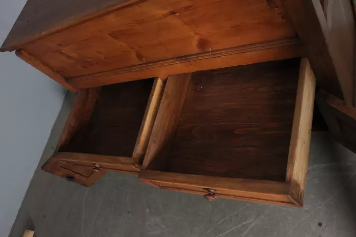 Antica madia panaria senese epoca XIX sec. dispensa restaurata - Foto 11