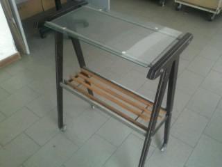Tavolino modernariato in vetro