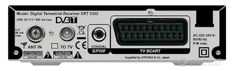 Ricevitore Digitale Terrestre SRT 5302 STRONG