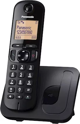Cordless Panasonic KX-TGC210 Telefono DECT Nero