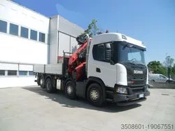 SCANIA G500 - 8x2 - cassone ribaltabile e gru PALFINGER
