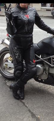 Tuta moto pelle divisibile donna Dainese