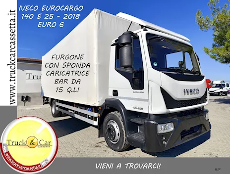 Iveco Eurocargo 140 E 25 - 2018 - furgone con sponda caricatrice