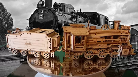 Treno a vapore stile