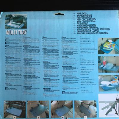 Multitray-tavola in plastica agganciabile a sedile per uso v - Anteprima 2