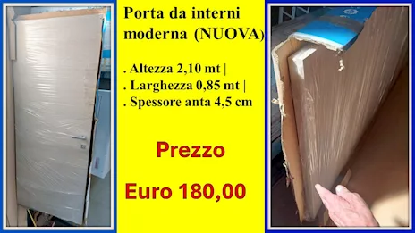 Porta da interni moderna 210x85 cm (nuova)
