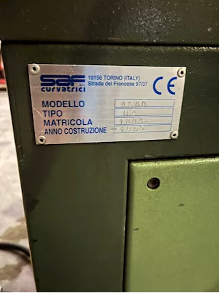 Curvaprofili SAF AS 80 Usata - Foto 5
