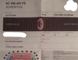 Milan - Juventus coppa Italia 13/02
