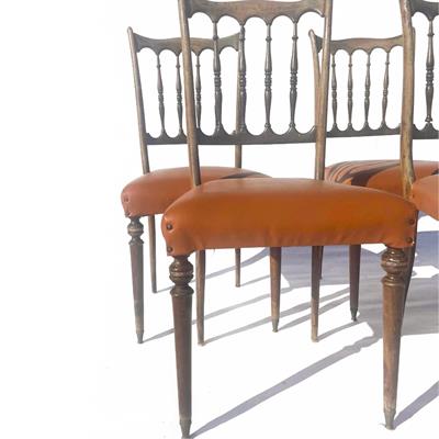 Sedie stile Chiavari anni 50, colore beige, ottimo stato - Anteprima 1