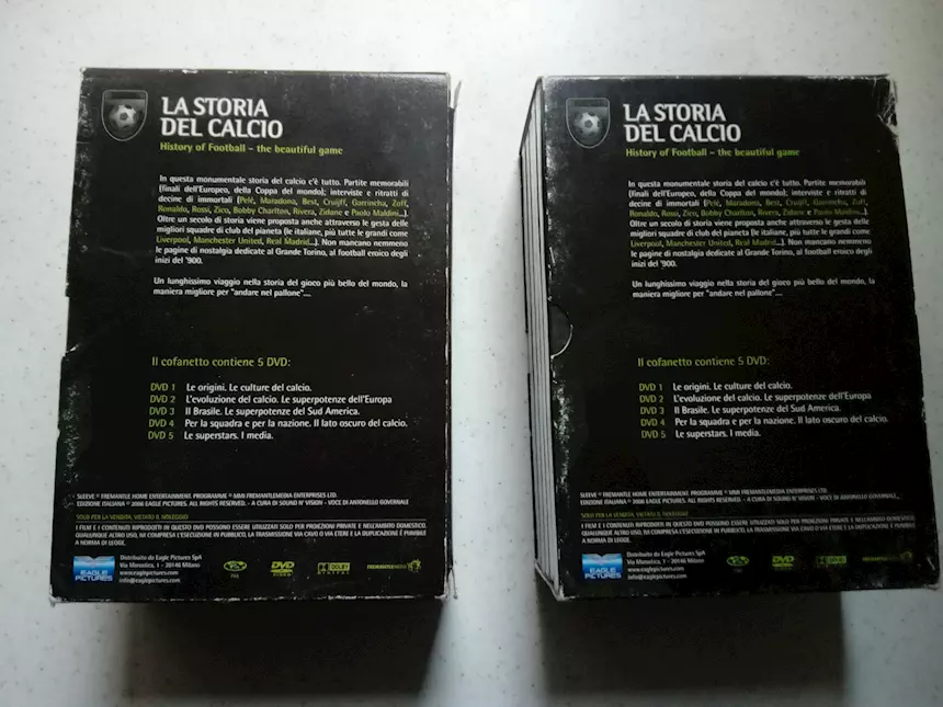 Foto 3 DVD La Storia del Calcio nuovi mai aperti ancora sigillati, in ottime condizioni