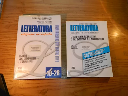 Letteratura, Dalle origini alla controriforma 1B-2B, Atlas