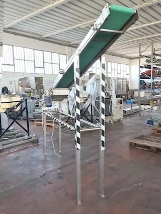 Nastro inclinato per produzione usato, marca Bonfiglioli, mod. BN71B4 - Foto 5