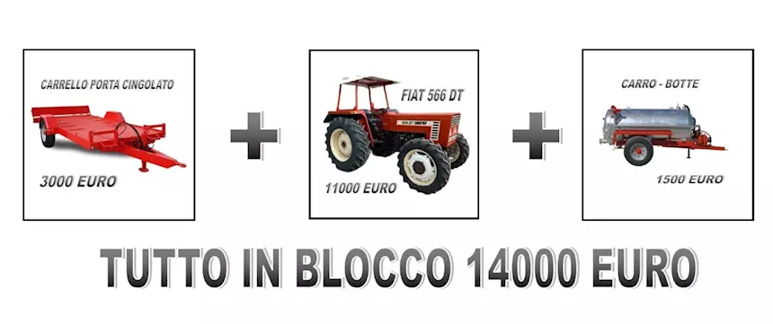 Fiat 566 dt Anno 1996 Ore 4500, cingolato