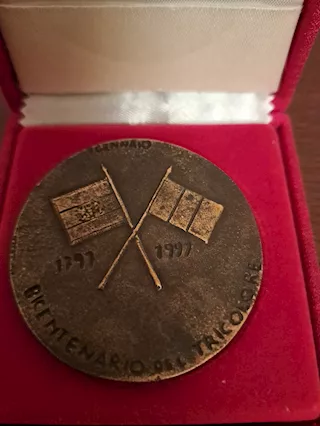 Bicentenario tricolore architetto Gianni Aricò in Bronzo, mai usata - Foto 5