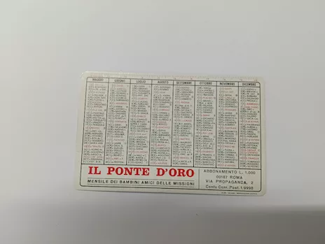 Calendario da portafoglio del 1975, ottime condizioni - Foto 4