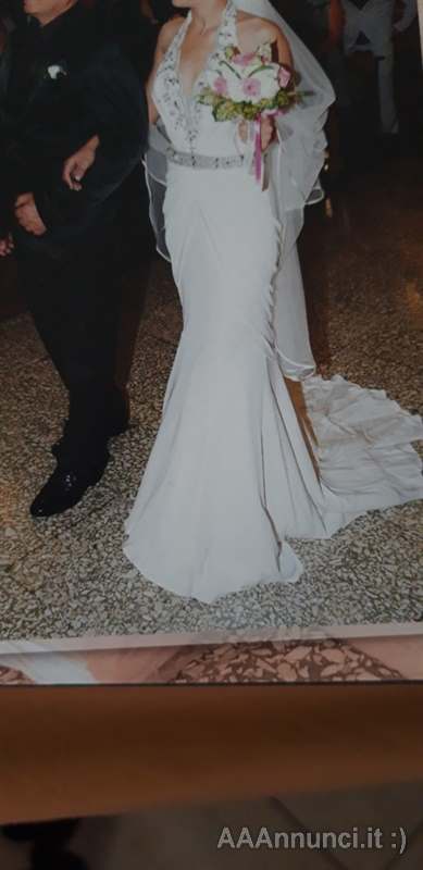 Abito da sposa, in ottime condizioni, taglia 40