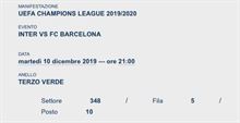 Inter-Barcellona settore 348 - Fila 5
