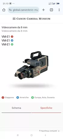 Videocamera vintage