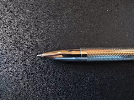 Penna a Sfera in Argento 925 FdaV vintage, colore blu, mai usata - Foto 5