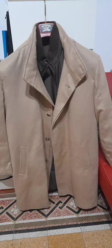 Cappotto in puro cashmere, colore cammello nuovo