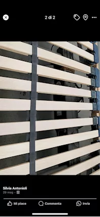 2 rete letto elettrica singola