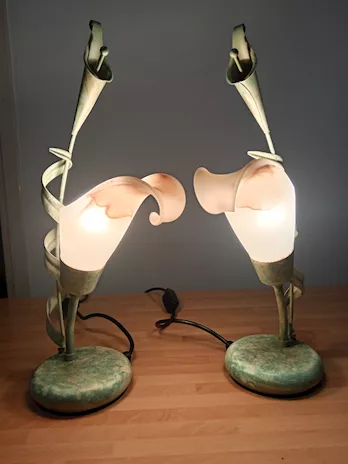 Coppia lampade vintage