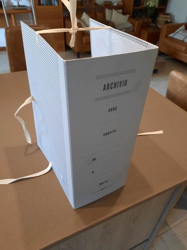 Faldoni archivio dorso 15 cm nuovi ed imballati
