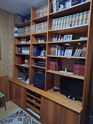 Libreria in noce Lema
