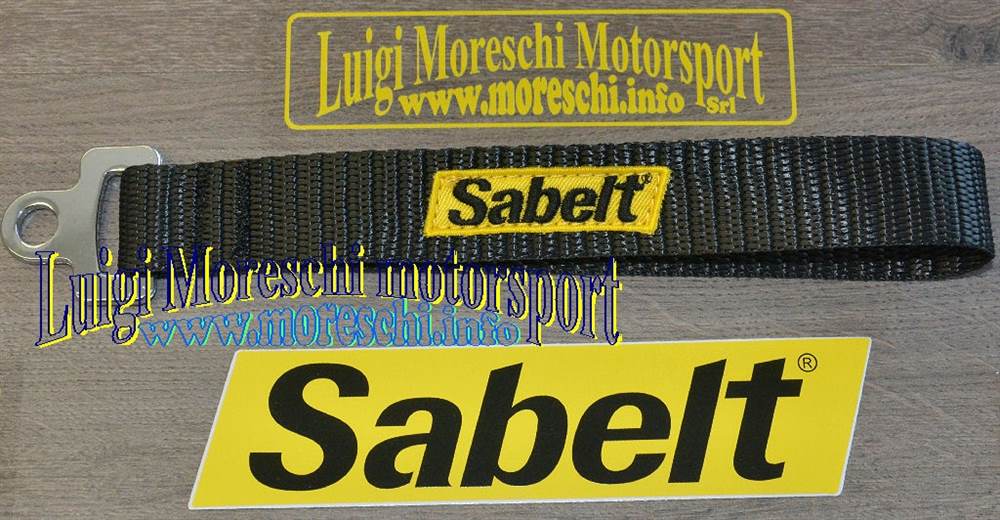 SABELT GANCIO TRAINO RACING TUNING STOFFA NASTRO LACCIO 3000KG