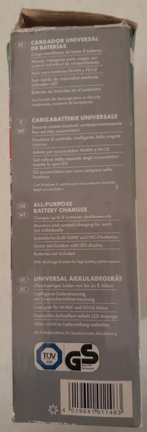 Caricabatterie con LED universale per batterie ricaricabili, tipo transistor - Foto 5