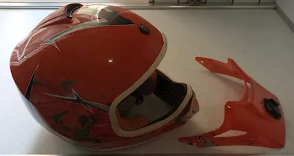 Casco moto stile Moto cross con visiera