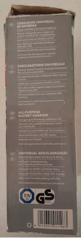 Caricabatterie con LED universale per batterie ricaricabili, tipo transistor - Foto 5