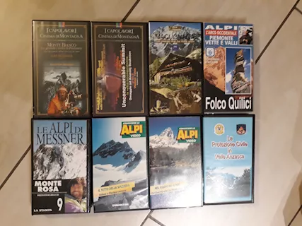 Videocassette VHS originali di montagna ed alpinismo