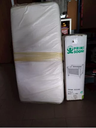 Lettino campeggio con materassino