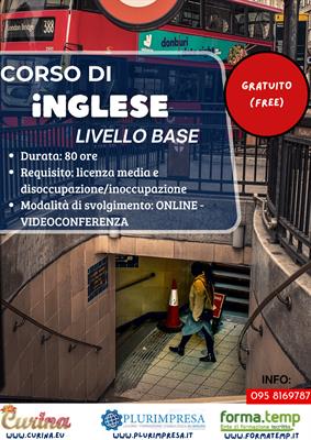 Corso di Formazione Gratuito On Line di Inglese Base