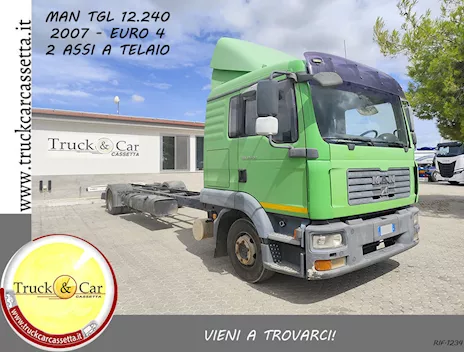 RIF.1234 MAN TGL 12.240 - 2007 - 2 ASSI A TELAIO - EURO 4