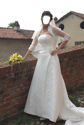 Stupendio abito da sposa color avorio, taglia 44 - Foto 4