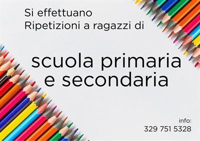 Lezioni di ripetizione e doposcuola
