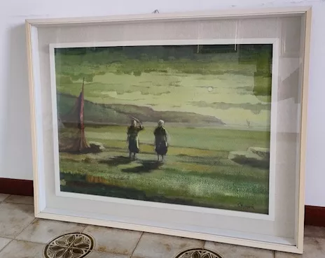Quadro ad olio su tela vintage (di Ideale Monari)