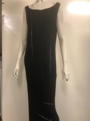Les Copains abito da sera nero con applicazioni lurex tg 46