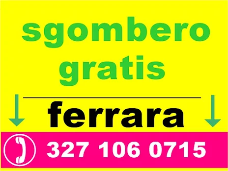 Sgombero gratis Ferrara e provincia