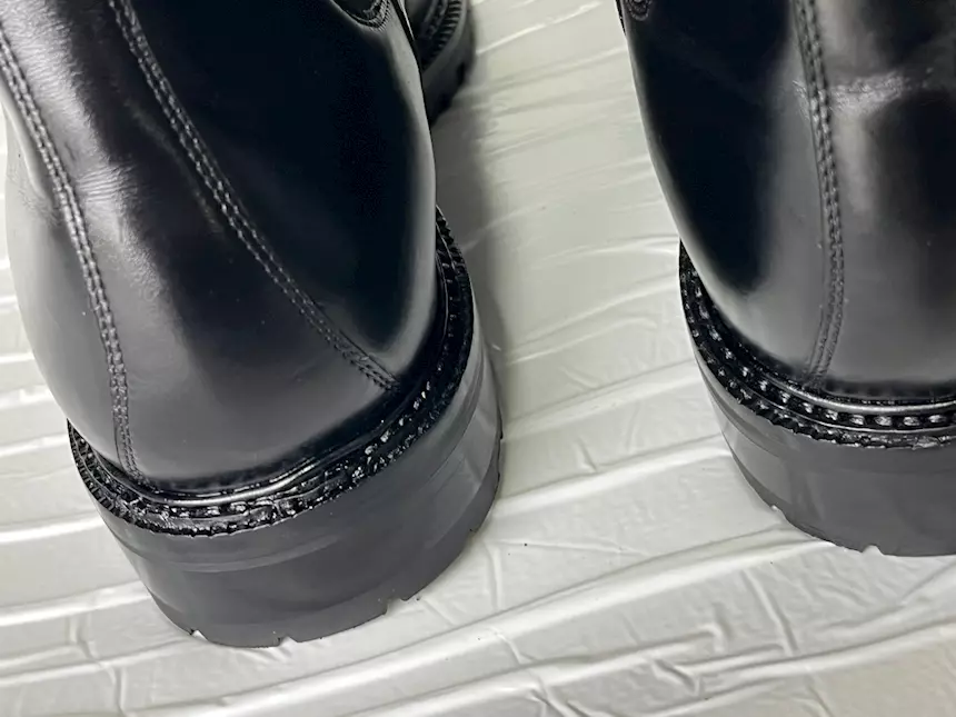 Foto 5Stivaletti uomo fatti a mano pelle e suola Vibram 46, colore rosso