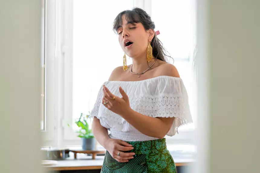 Cantante lirica a Genova