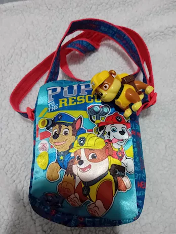 Tracolla Paw Patrol omaggio action figure Rubble